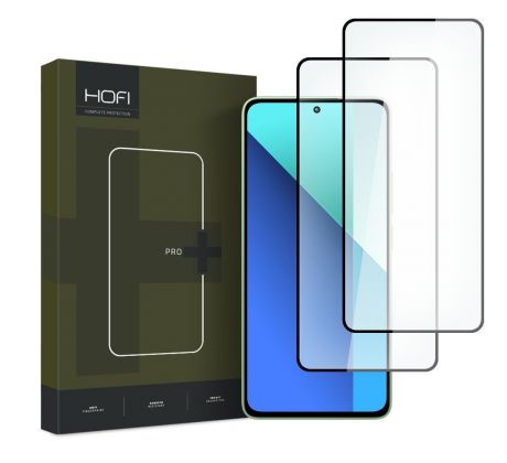 2KS V BALENÍ, SET 2 OCHRANNÝCH SKEL HOFI GLASS PRO+ 2-PACK XIAOMI REDMI NOTE 13 4G / LTE BLACK