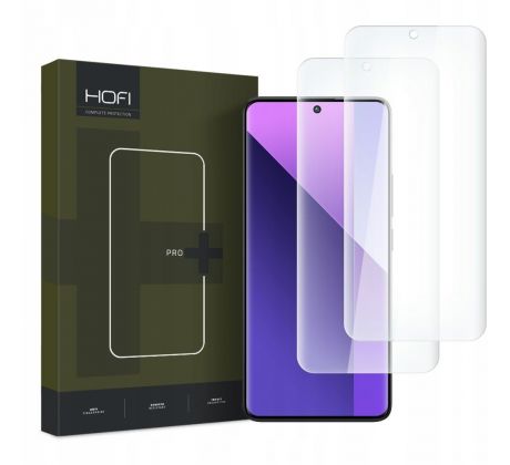 2KS V BALENÍ, SET 2 UV SKEL HOFI UV GLASS PRO+ 2-PACK XIAOMI REDMI NOTE 13 Pro+ Plus 5G CLEAR