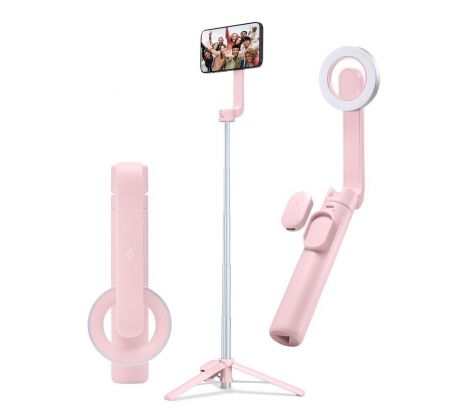 SELFIE TYČ SPIGEN S570W MAGSAFE BLUETOOTH SELFIE STICK TRIPOD MISTY ROSE