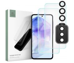 3PACK OCHRANNÝCH SKEL TECH-PROTECT SUPREME SET SAMSUNG GALAXY A55 5G CLEAR