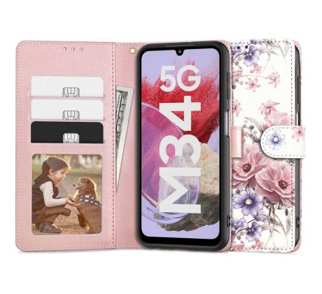 KRYT TECH-PROTECT WALLET SAMSUNG GALAXY M34 5G BLOSSOM FLOWER