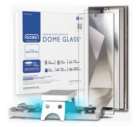 OCHRANNÉ TVRZENÉ SKLO WHITESTONE DOME GLASS 2-PACK SAMSUNG GALAXY S24 ULTRA CLEAR