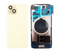 Apple iPhone 15 Plus - Back Cover Glass / Náhradní zadní sklo housingu (yellow)
