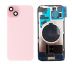 Apple iPhone 15 Plus - Back Cover Glass / Náhradní zadní sklo housingu (pink)  