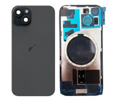 Apple iPhone 15 Plus - Back Cover Glass / Náhradní zadní sklo housingu (black)