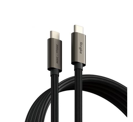 RINGKE USB 3.2 GEN 2X2 TYPE-C CABLE PD240W 100CM BLACK