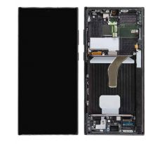 OLED displej Samsung Galaxy S22 Ultra s rámem (černý)