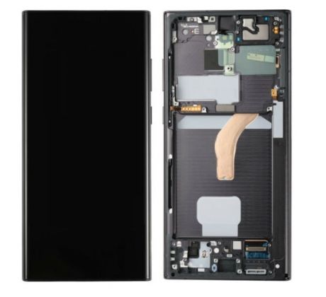 INCELL displej Samsung Galaxy S23 Ultra s rámem (černý)