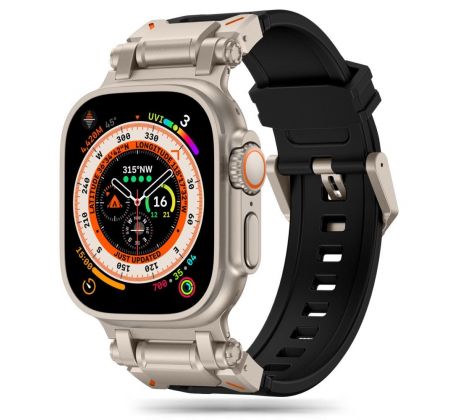 ŘEMÍNEK TECH-PROTECT DELTA PRO APPLE WATCH 4 / 5 / 6 / 7 / 8 / 9 / SE / ULTRA 1 / 2 (42 / 44 / 45 / 49 mm) BLACK/TITANIUM