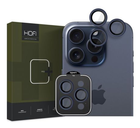 OCHRANNÉ TVRZENÉ SKLO ZADNÍ KAMERY HOFI CAMRING PRO+ iPhone 15 Pro / 15 Pro Max NAVY