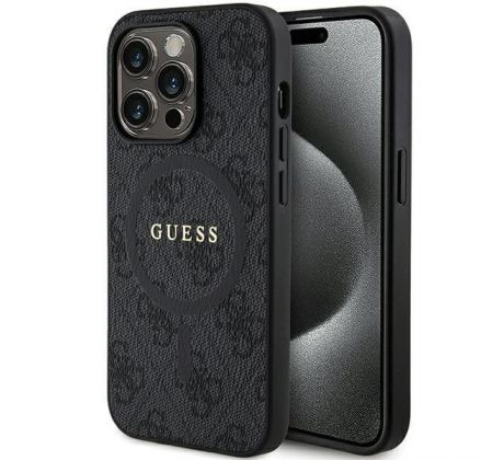 Original   GUESS GUHMP14LG4GFRK  iPhone 14 Pro (Compatible with Magsafe / 4G Ring classic logo / cerný)