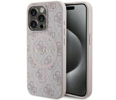 Original   GUESS GUHMP15XG4GFRP  iPhone 15 Pro Max (Compatible with Magsafe / 4G Ring classic logo / ružový)