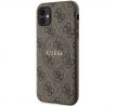 Original   GUESS GUHMN61G4GFRW  iPhone 11 (Compatible with Magsafe / 4G Ring classic logo / hnedý)