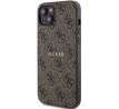 Original   GUESS GUHMP14SG4GFRW  iPhone 14 (Compatible with Magsafe / 4G Ring classic logo / hnedý)