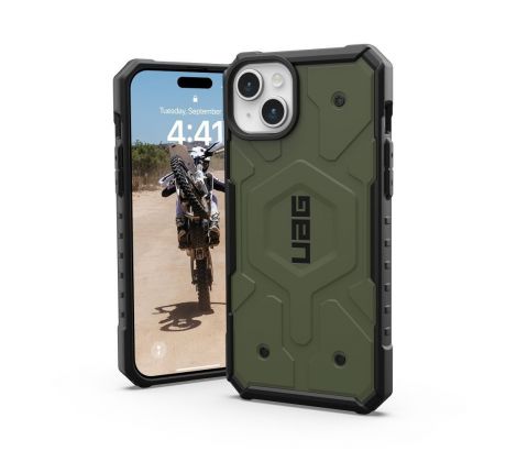 ( UAG ) Urban Armor Gear Pathfinder s Magsafe  iPhone 15 Plus olive