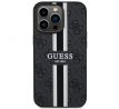 Original   GUESS GUHMP13XP4RPSK  iPhone 13 Pro Max (Compatible with Magsafe 4G Printed Stripes / cerný)