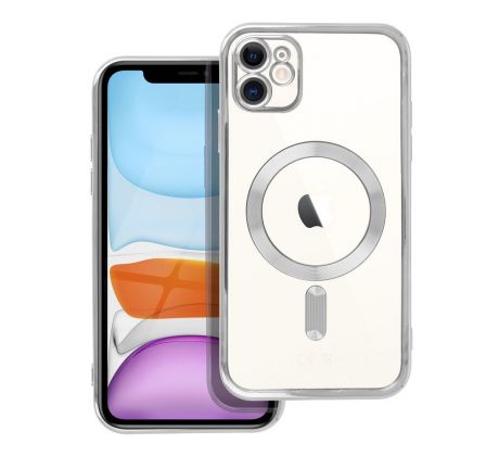 Electro Mag Cover  s MagSafe  iPhone 11 stríbrný