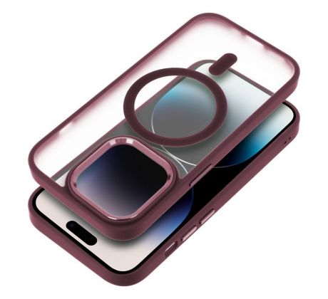 Matte Mag Cover  s MagSafe  iPhone 11 Pro plum cervený