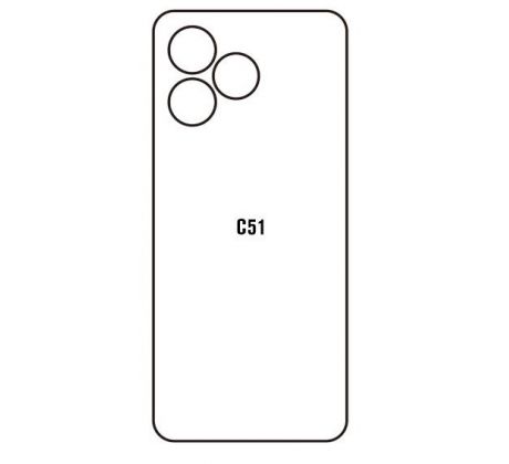 Hydrogel - matná zadní ochranná fólie - Realme C51