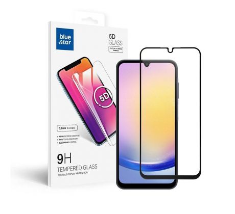 Ochranné tvrzené  sklo  - Samsung A25 5G Full Face (full glue with frame/small size) - cerný