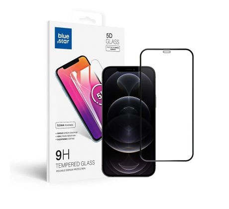 Ochranné tvrzené  sklo -  iPhone 12 Pro Max 5D Full Cover cerný