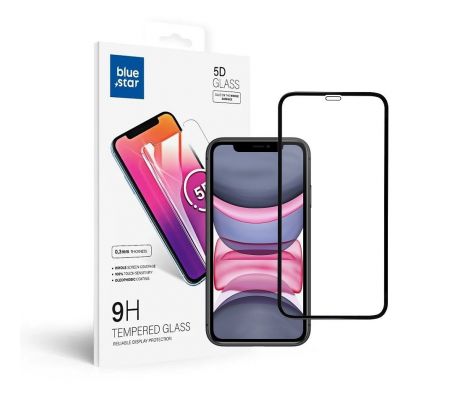 Ochranné tvrzené  sklo -  iPhone XR/11 5D Full Cover cerný