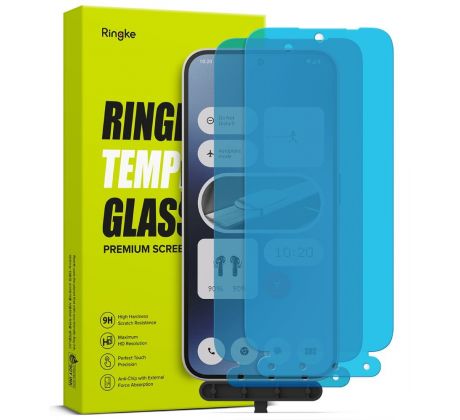 2KS V BALENÍ, SET 2 OCHRANNÝCH SKEL RINGKE TG 2-PACK NOTHING PHONE 2A CLEAR