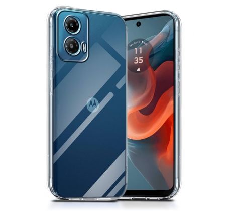 Transparentní silikonový kryt s tlouštkou 0,5mm  - MOTOROLA G34 5G prusvitný