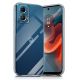 Transparentní silikonový kryt s tlouštkou 0,5mm  - MOTOROLA G34 5G prusvitný