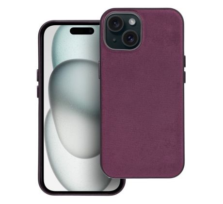 Woven Mag Cover  iPhone 15 burgundy