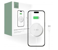 BEZDRÁTOVÁ NABÍJEČKA TECH-PROTECT QI15W-A34 MAGNETIC MAGSAFE WIRELESS CHARGER WHITE