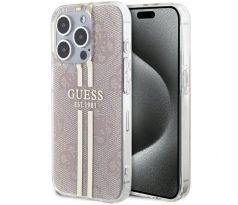 Original   GUESS GUHCP14XH4PSEGP  iPhone 14 Pro Max (4G Gold  Stripe / ružový)
