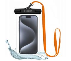 VODĚODOLNÉ POUZDRO TECH-PROTECT UWC7 UNIVERSAL WATERPROOF CASE 6.9 INCH BLACK/ORANGE