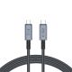 KABEL TECH-PROTECT ULTRABOOST Max USB 4.0 8K 40GBPS TYPE-C CABLE PD240W 200CM GREY