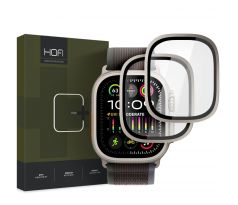 2KS V BALENÍ, SET 2 OCHRANNÝCH SKEL HOFI GLASS RING 2-PACK APPLE WATCH ULTRA 1 / 2 (49 mm) TITANIUM