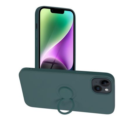 SILICONE RING Case  iPhone 14 Plus zelený