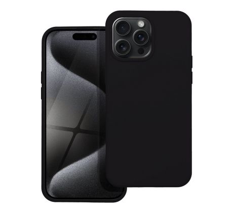 SILICONE Case  iPhone 15 Pro Max cerný