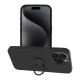 SILICONE RING Case  iPhone 15 Pro Max cerný