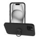 SILICONE RING Case  iPhone 15 Plus cerný