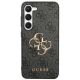 Original   GUESS GUHCS24S4GMGGR  Samsung S24 (Kožený kryt 4G Metal Logo / cerný)