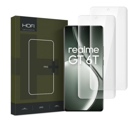 2KS V BALENÍ, SET 2 UV SKEL HOFI UV GLASS PRO+ 2-PACK REALME GT 6 / GT 6T CLEAR