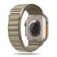ŘEMÍNEK TECH-PROTECT NYLON PRO APPLE WATCH 4 / 5 / 6 / 7 / 8 / 9 / SE / ULTRA 1 / 2 (42 / 44 / 45 / 49 mm) TITANIUM/OLIVE