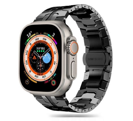 ŘEMÍNEK TECH-PROTECT STAINLESS LINE APPLE WATCH 4 / 5 / 6 / 7 / 8 / 9 / SE / ULTRA 1 / 2 (42 / 44 / 45 / 49 mm) BLACK