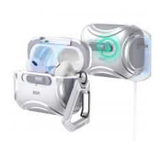 POUZDRO ESR CYBER FLICKLOCK HALOLOCK MAGSAFE APPLE AirPODS PRO 1 / 2 SILVER