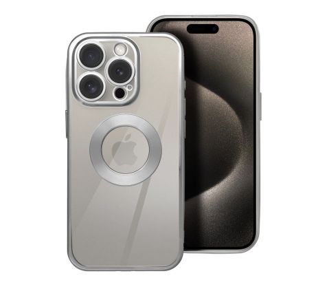 Case GLAM  iPhone 15 stríbrný