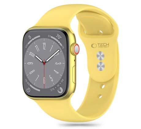 ŘEMÍNEK TECH-PROTECT SILICONE APPLE WATCH 4 / 5 / 6 / 7 / 8 / 9 / SE (38 / 40 / 41 mm) CANARY YELLOW