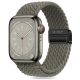ŘEMÍNEK TECH-PROTECT NYLONMAG APPLE WATCH 4 / 5 / 6 / 7 / 8 / 9 / SE / ULTRA 1 / 2 (42 / 44 / 45 / 49 mm) OLIVE GREY