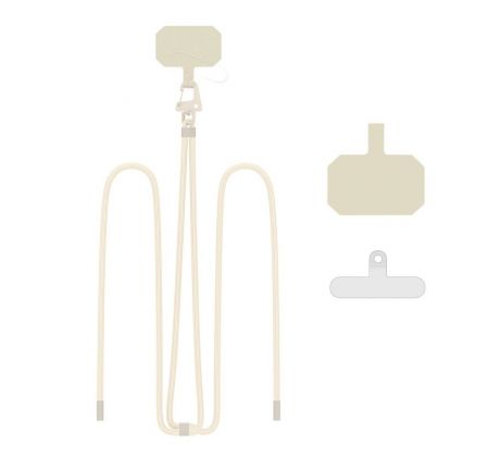 ŠNŮRKA NA TELEFON/POPRUH TECH-PROTECT C5S ROPE CROSSBODY STRAP COSMIC LATTE