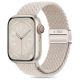 ŘEMÍNEK TECH-PROTECT NYLONMAG APPLE WATCH 4 / 5 / 6 / 7 / 8 / 9 / SE (38 / 40 / 41 mm) NATURAL TITANIUM