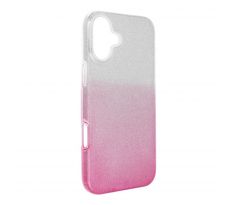 SHINING Case  iPhone 16 Plus prusvitný ružový